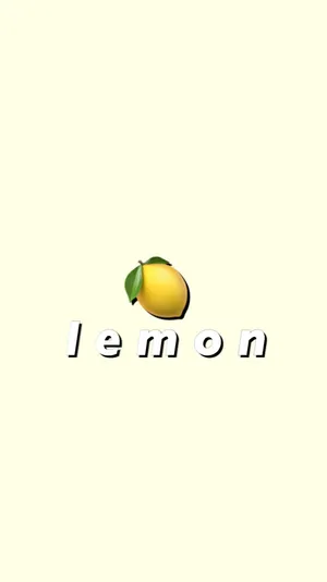 Aesthetic Lemon Emoji Wallpaper