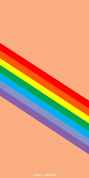 Aesthetic Lgbt Rainbow Orange Wallpaper