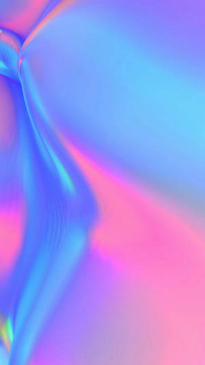 Aesthetic Light Purple Iphone Amidst Holography Wallpaper