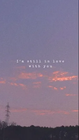 Aesthetic Love Sky And A Quote Wallpaper
