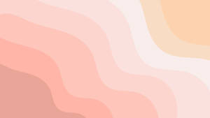 Aesthetic Minimalist Pink Waves Wallpaper