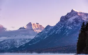 Aesthetic Mountains Glacier Bay National Park Wallpaper
