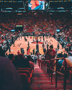 Aesthetic Nba Basketball Stadium Wallpaper