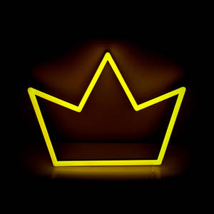 Aesthetic Neon Yellow Crown Wallpaper