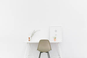 Aesthetic Off White Chair Wallpaper