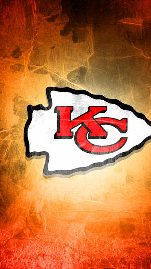 Aesthetic Orange Kc Chiefs Art Wallpaper