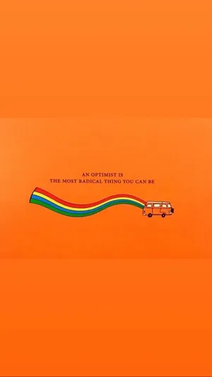 Aesthetic Orange One Color Wallpaper