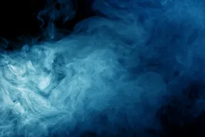 Aesthetic Pastel Blue Smoke In A Cloud Formation. Wallpaper