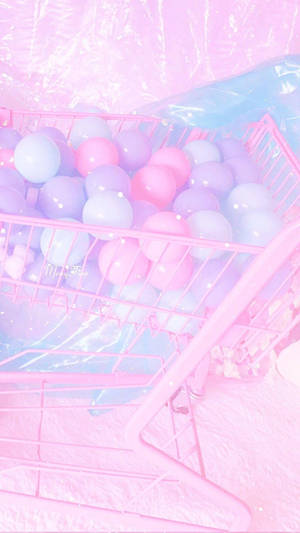 Aesthetic Pink Balls Wallpaper