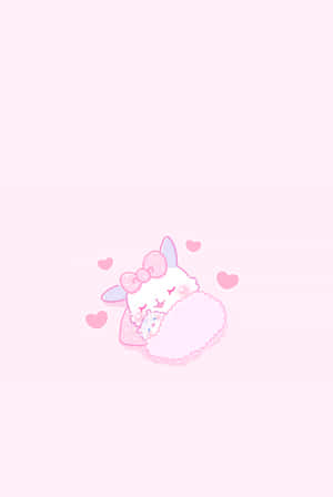 Aesthetic Pink Kawaii Popoco Wallpaper
