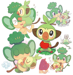 Aesthetic Pokémon Pansage Wallpaper