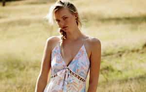 Aesthetic Portrait Of Renowned Model Gemma Ward Wallpaper