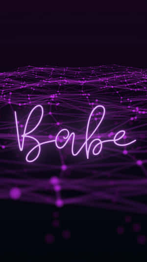 Aesthetic Purple Baddie Babe Wallpaper