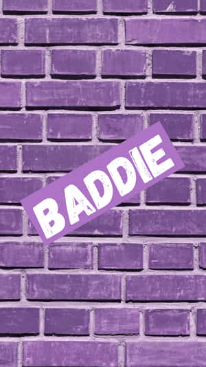 Aesthetic Purple Baddie Rocking With Her Sassy Style Wallpaper