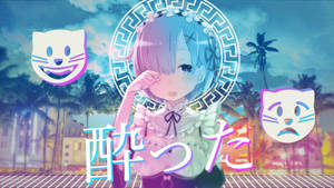 Aesthetic Rem Laptop Wallpaper