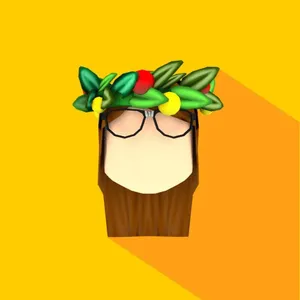 Aesthetic Roblox Girl Head With Flower Crown Wallpaper