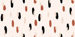 Aesthetic Simple Boho Artwork In Painted Colors Wallpaper