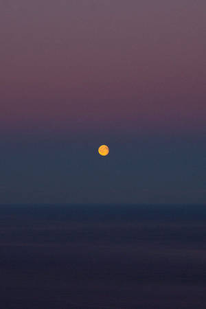 Aesthetic Sky Full Moon Wallpaper