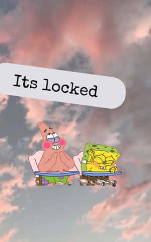 Aesthetic Spongebob And Patrick Laughing Wallpaper