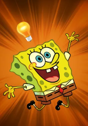 Aesthetic Spongebob Thinking Wallpaper