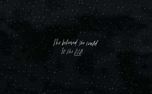 Aesthetic Star Laptop Illustration Wallpaper