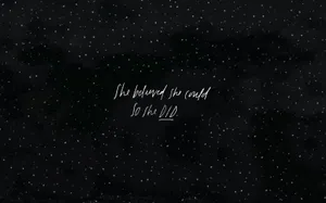 Aesthetic Star Laptop Illustration Wallpaper