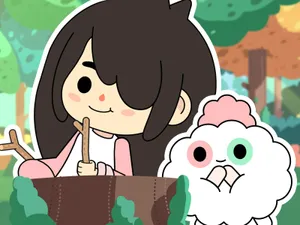 Aesthetic Toca Life Nari And Croquet Wallpaper