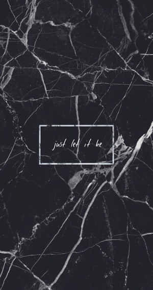 Aesthetic White And Black Iphone Inspirational Quote Marble Wallpaper