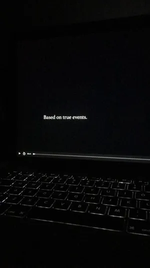 Aesthetic White And Black Iphone Movie On Screen Wallpaper