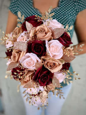 Aesthetically Pleasing Array Of Roses At A Wedding Ceremony Wallpaper