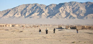 Afghanistan Desert Mountains Wallpaper