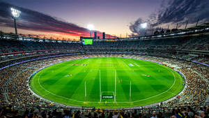 Afl Mcg Stadium Panorama Wallpaper