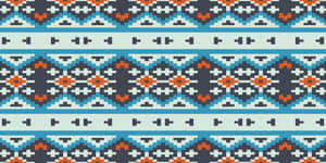 African Inspired Geometric Pattern Wallpaper