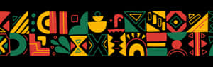 African Inspired Pattern Banner Wallpaper