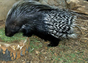 African Porcupinein Habitat.jpg Wallpaper