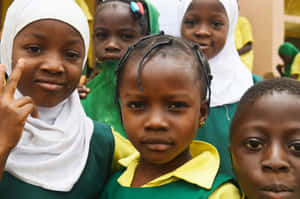 African_ Schoolchildren_ Smiling Wallpaper