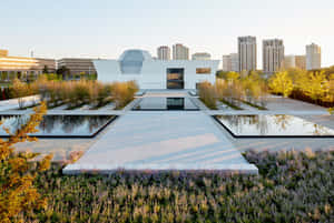 Aga Khan Museum Exterior Gardensand Pools Wallpaper