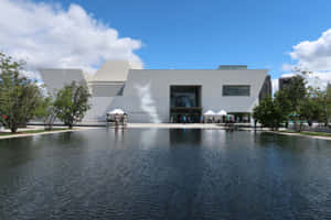 Aga Khan Museum Exterior Reflection Pool Wallpaper