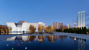 Aga Khan Museum Twilight Reflection Wallpaper