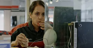 Agam Darshi Posing For A Portrait Wallpaper