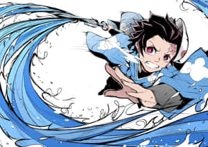 Agatsuma Zenitsu And Inosuke Hashibira Of Demon Slayer: Kimetsu No Yaiba. Wallpaper