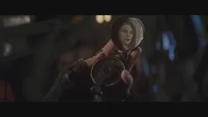 Agent Peggy Carter In A Heroic Pose Wallpaper