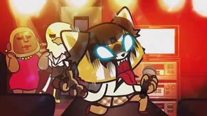 Aggretsuko Karaoke Session Wallpaper