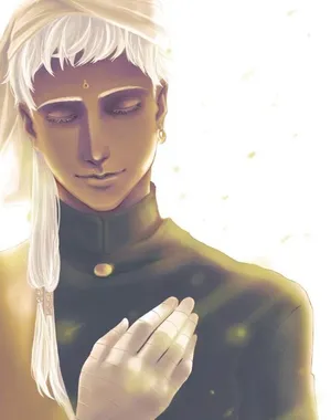 Agni's Elegant Stance From Black Butler Wallpaper