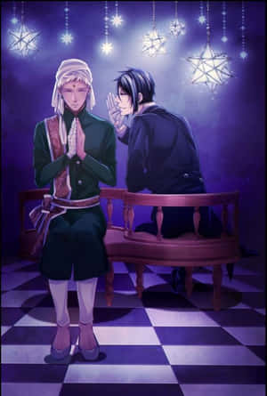 Agni: The Fire-wielding Fiercely Loyal Servant In Black Butler Wallpaper