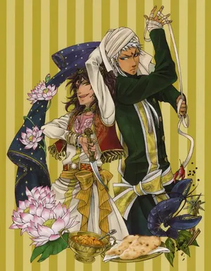 Agni, The Loyal Butler And Friend In Black Butler Wallpaper