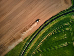 Agricultural Contrast Aerial View.jpg Wallpaper