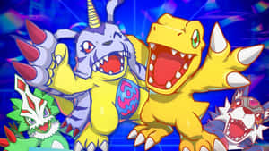 Agumon_and_ Digivolution_ Forms Wallpaper