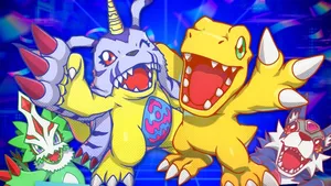 Agumon_and_ Digivolution_ Forms Wallpaper