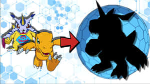 Agumon Digivolution Shadow Wallpaper